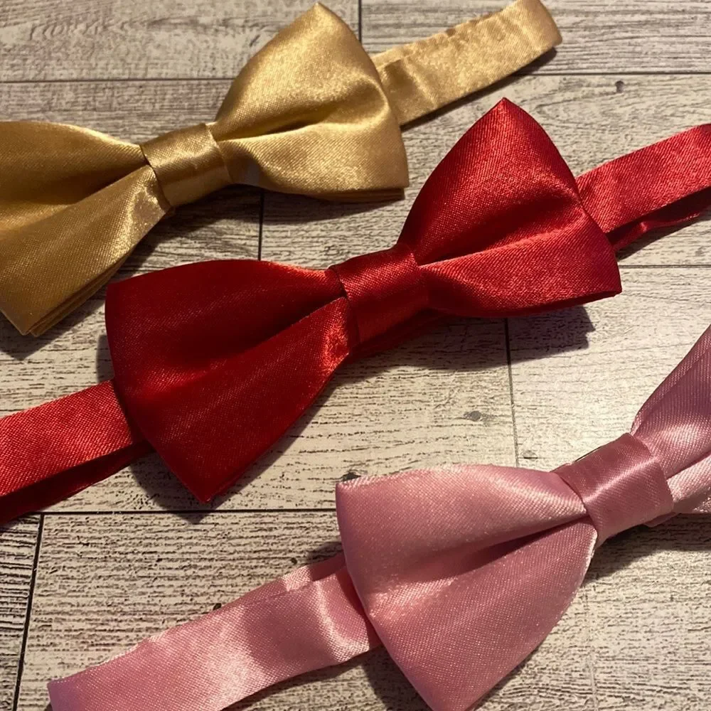 Youth, 4” Bow Tie Collection, 3pk, Valentine